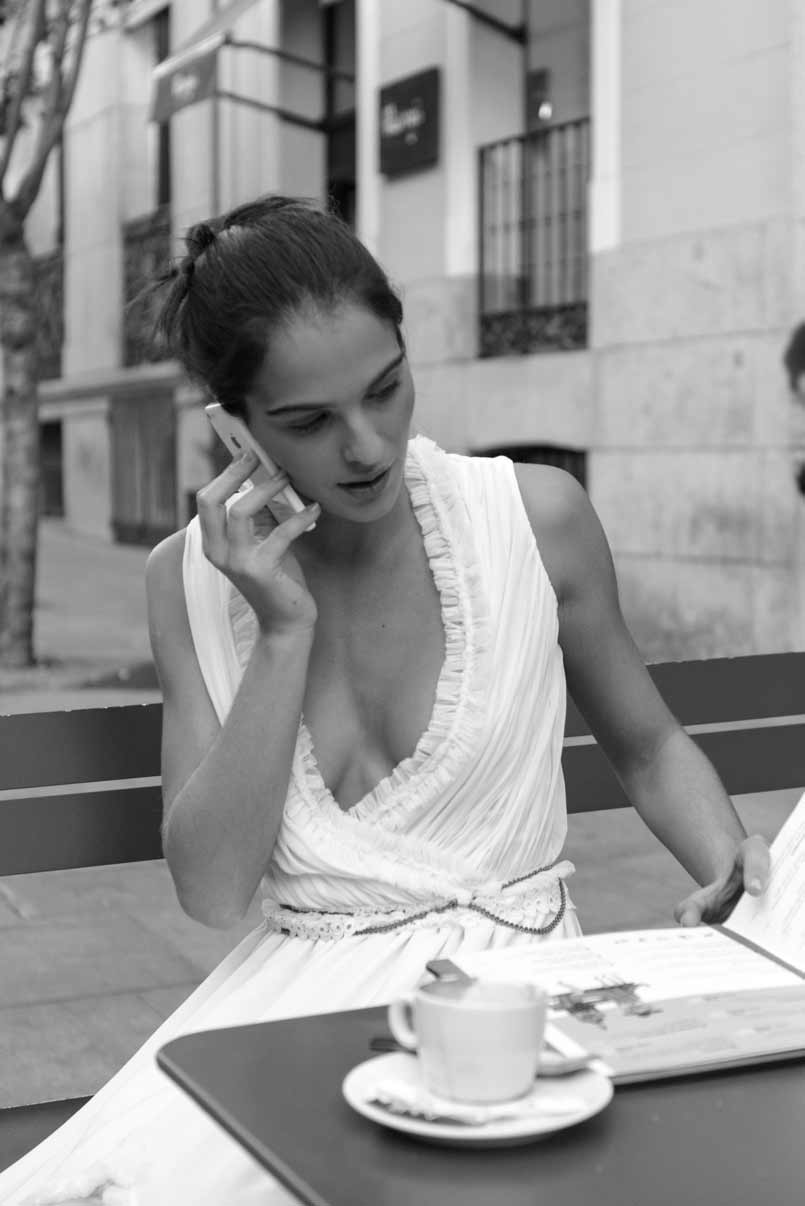 vestido de novia con escote